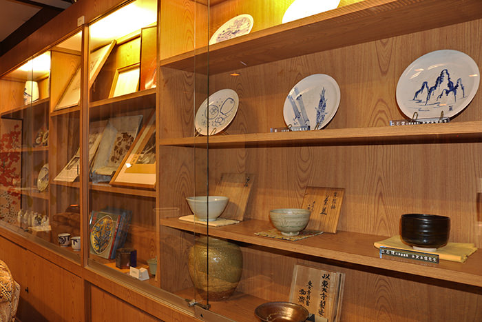 晴嵐亭の館内展示